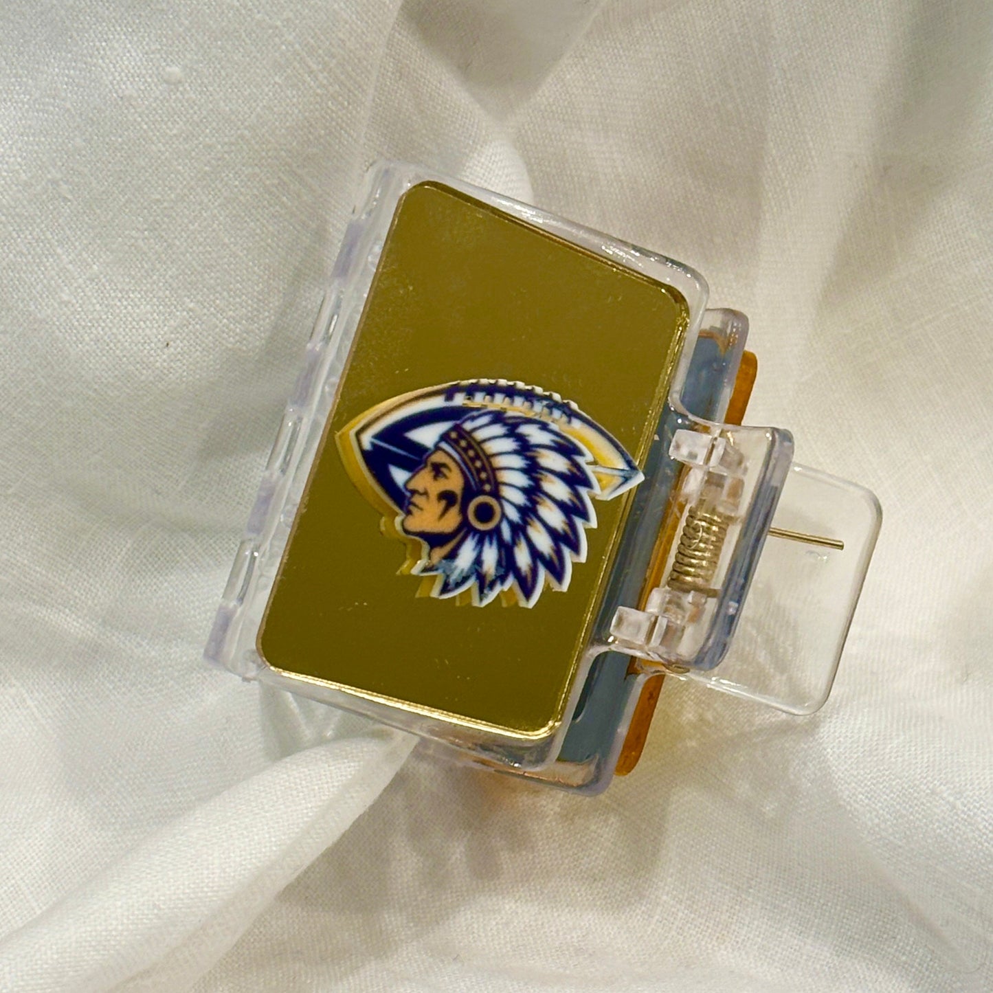 2 inch Keller Football Hairclip