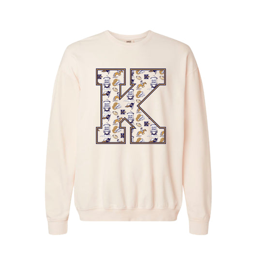 K Comfort Colors Sweatshirt
