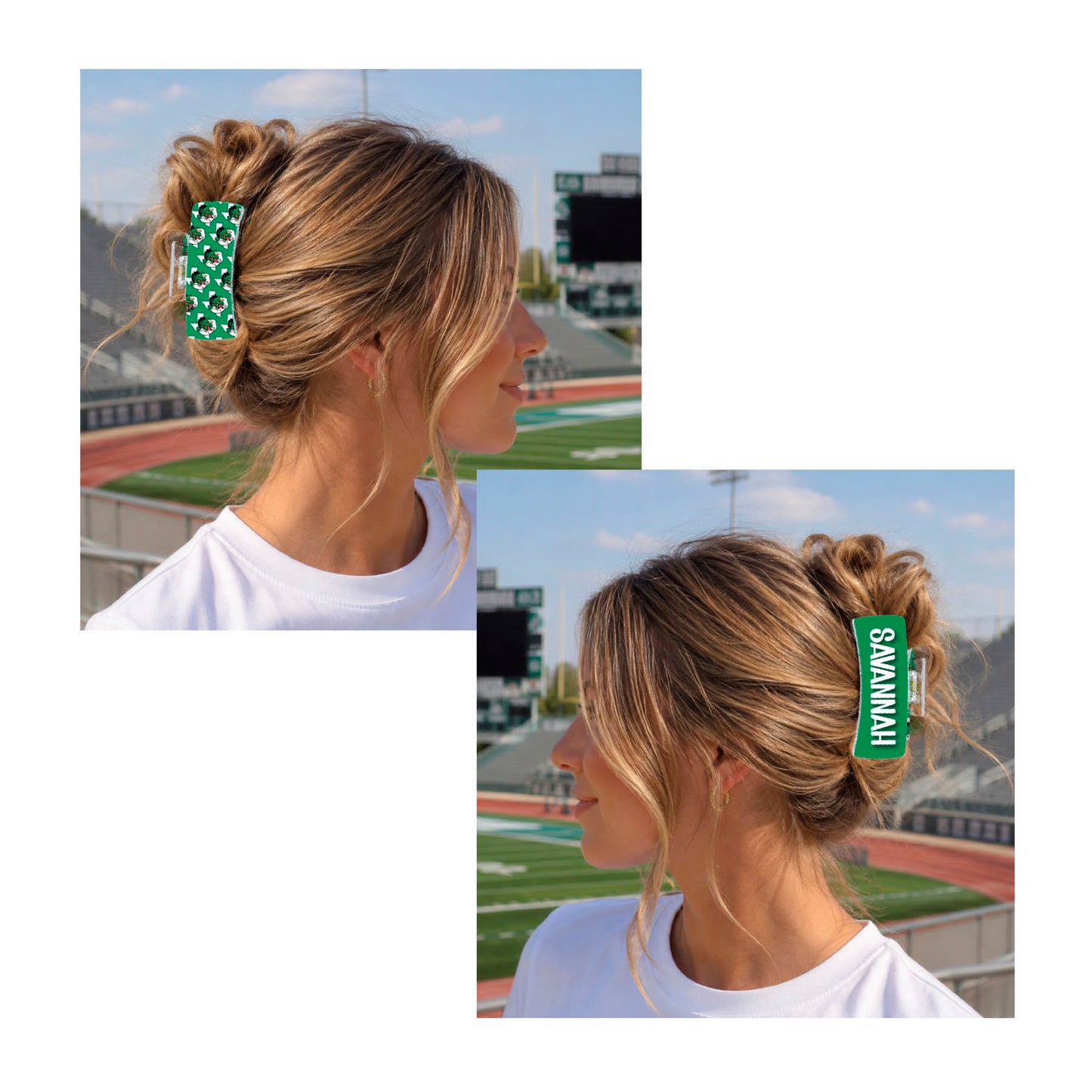 PREORDER Custom Dragons Green Hair Clip