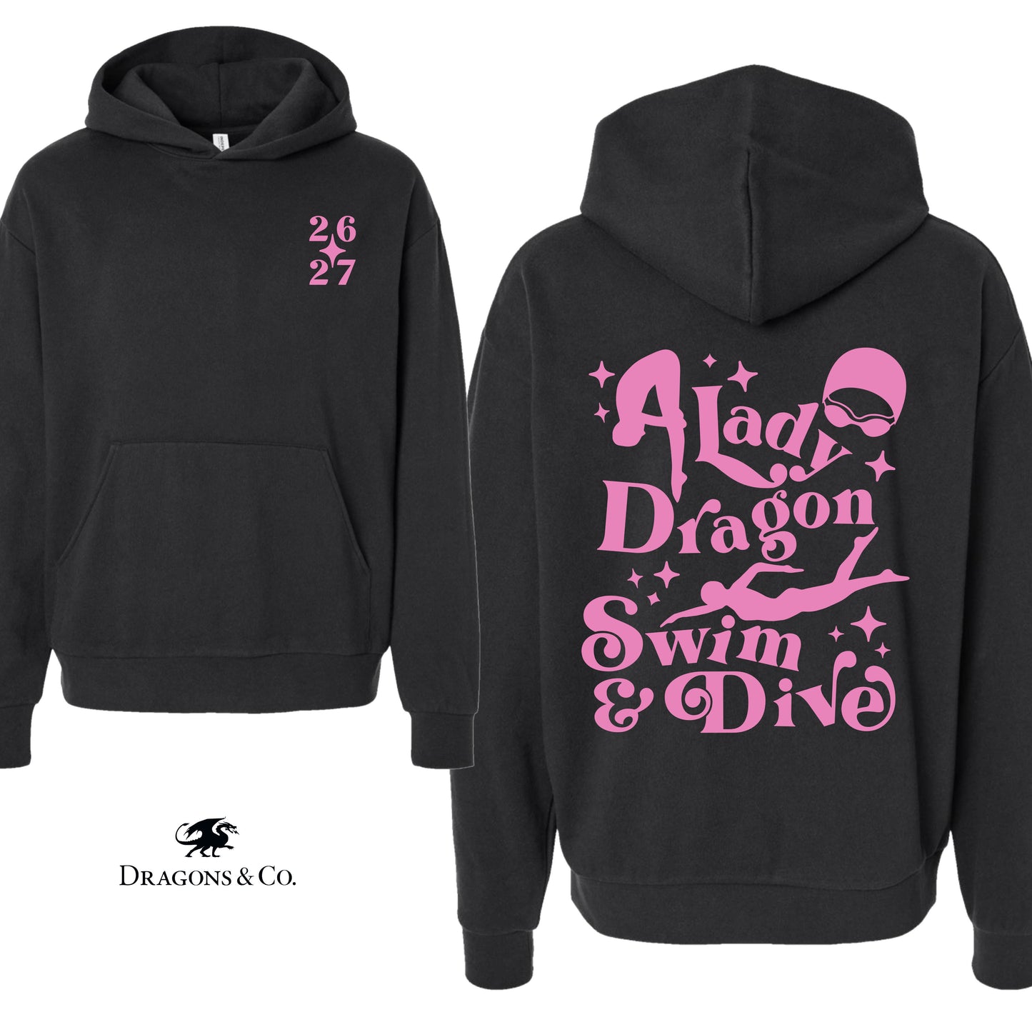 LADY Dragon Swim Dive HOODIE 2026
