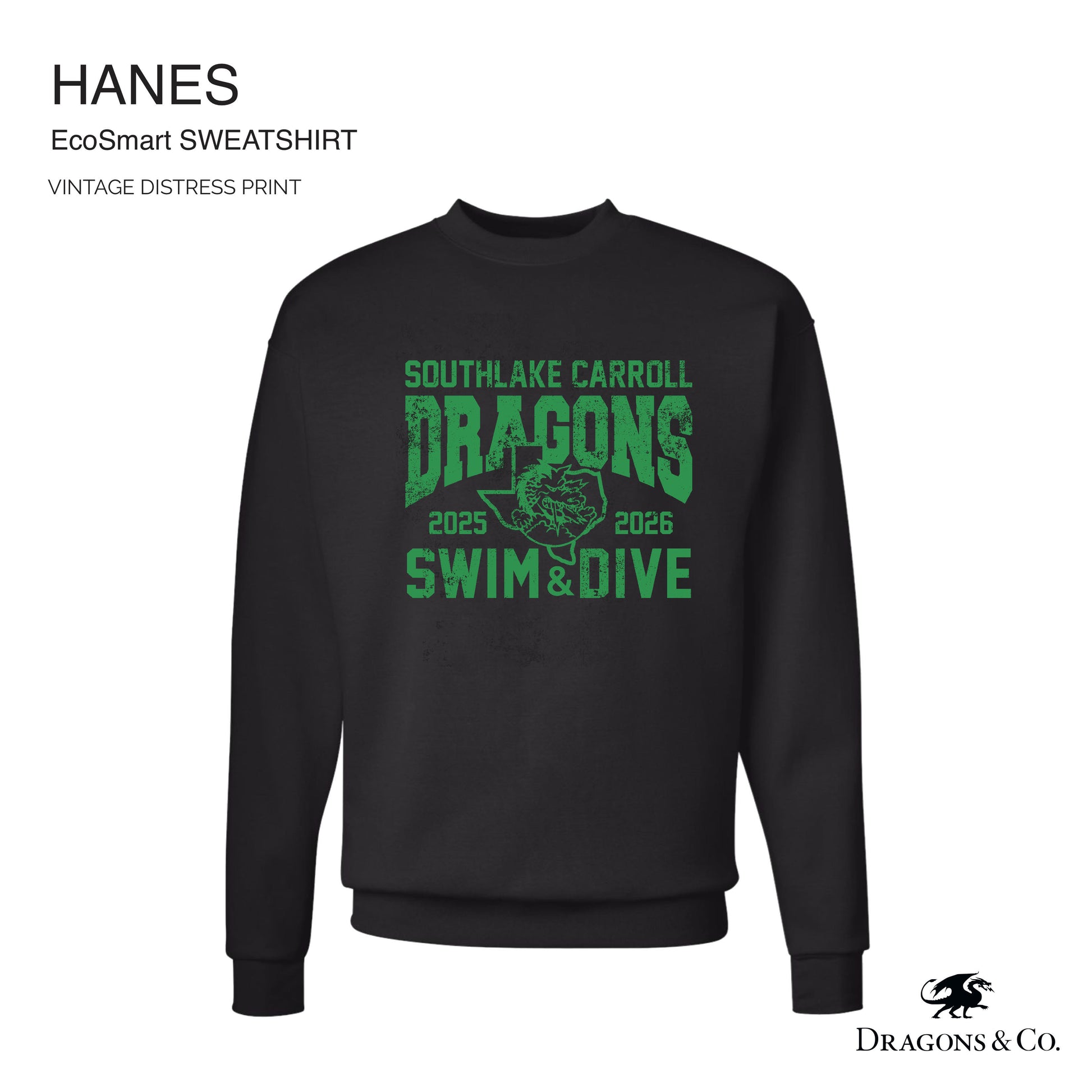 Dragon Swim Dive TEAM sweatshirt