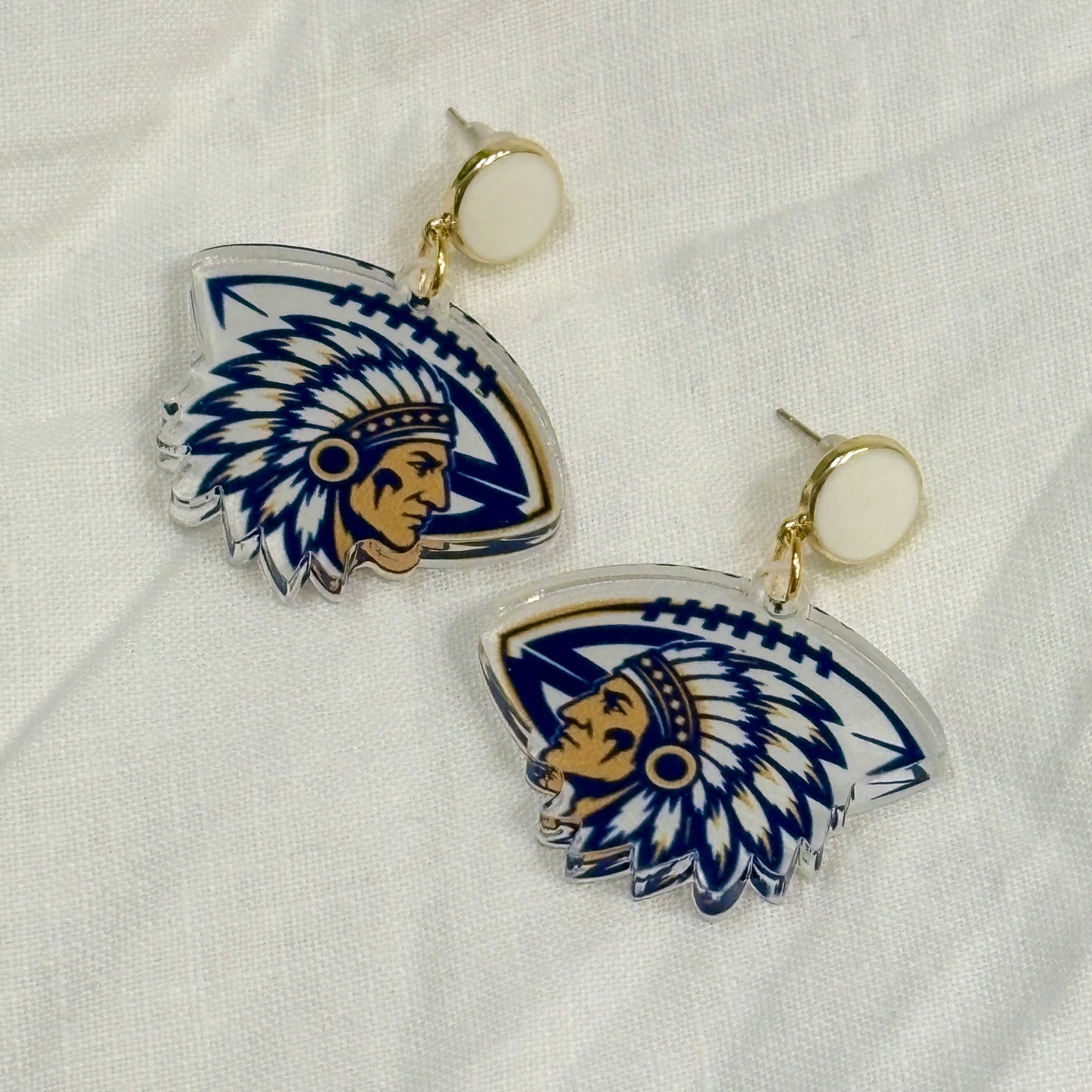 Keller Football Earrings