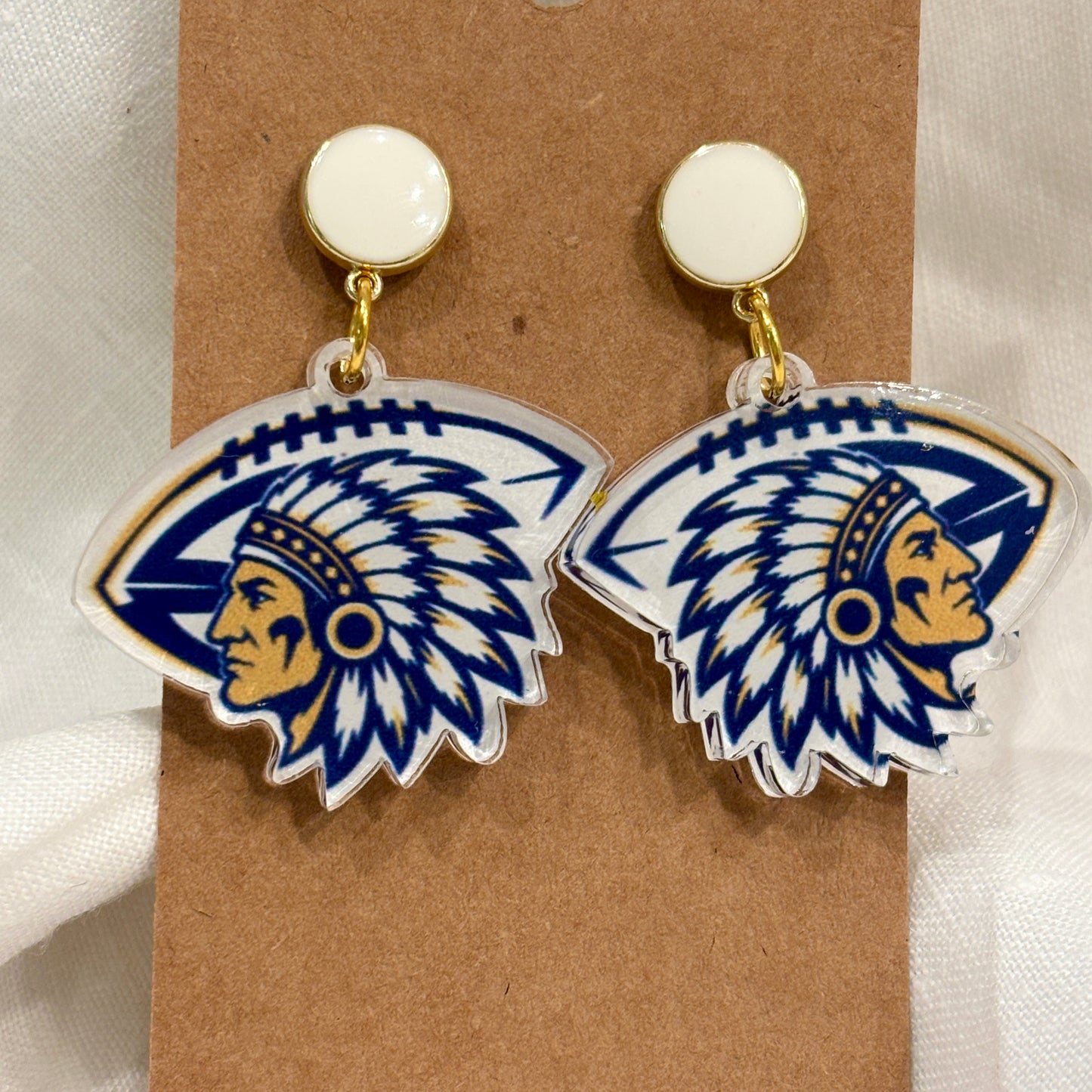 Keller Football Earrings