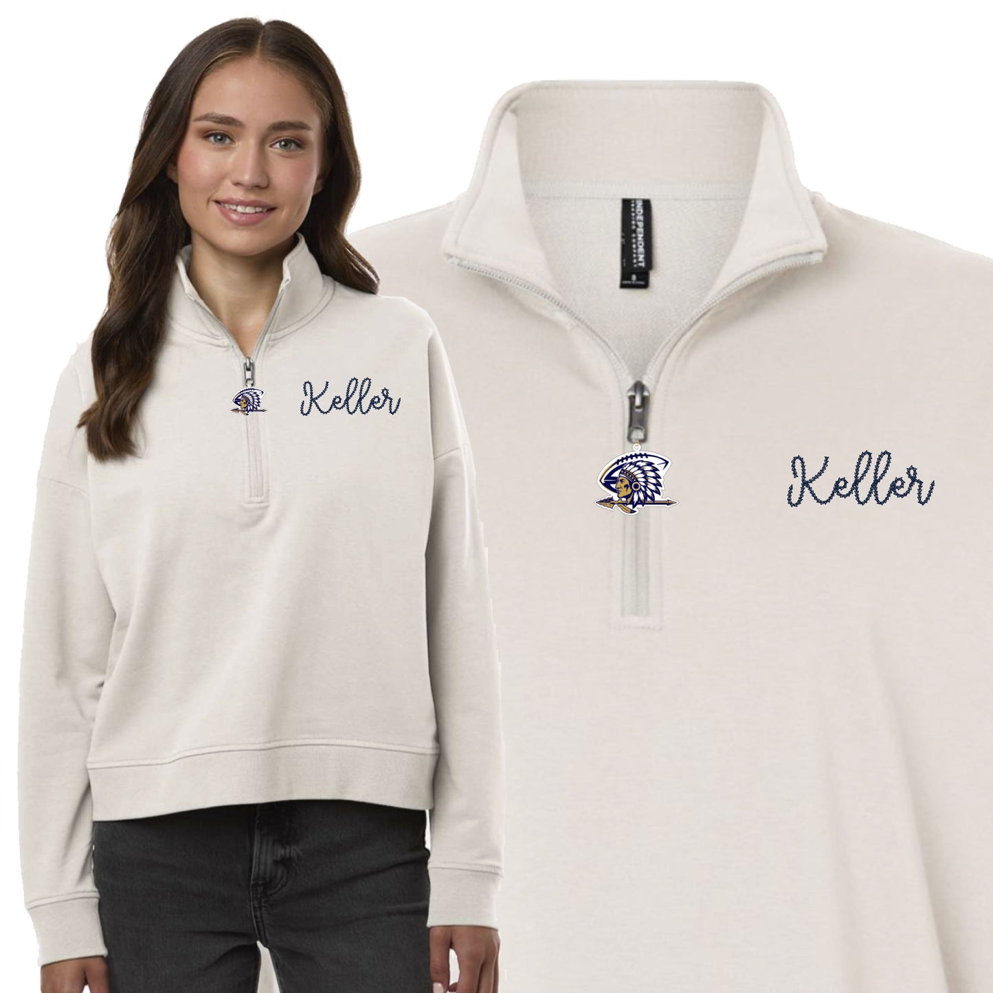 Keller Chain Stitch Qtr Zip