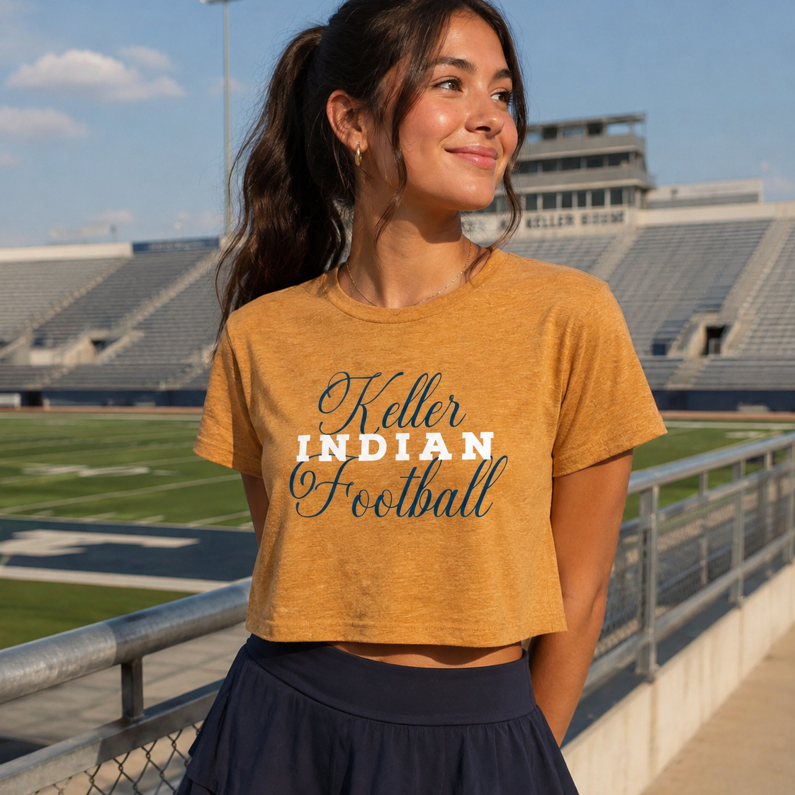 Keller Football CROP T