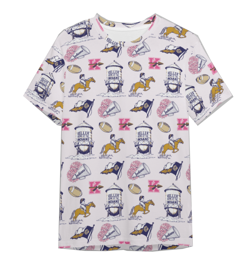 Keller Pink Toile T