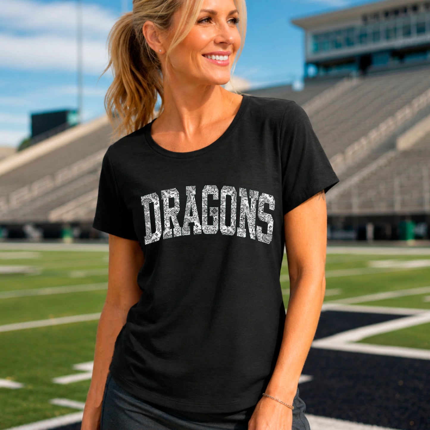 Scoop Tri-Blend T Dragon Bandana