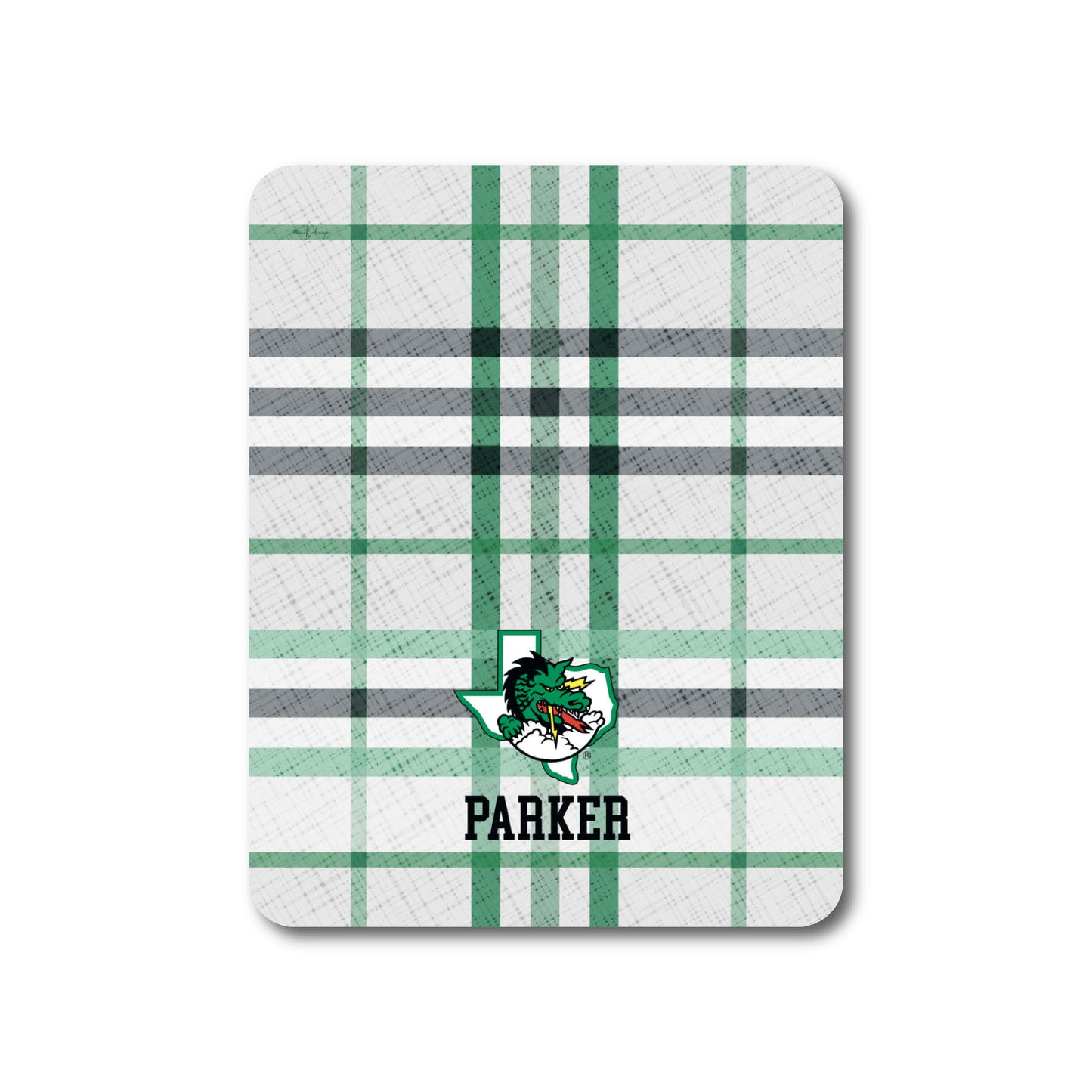 Personalized Dragon Plaid Blanket