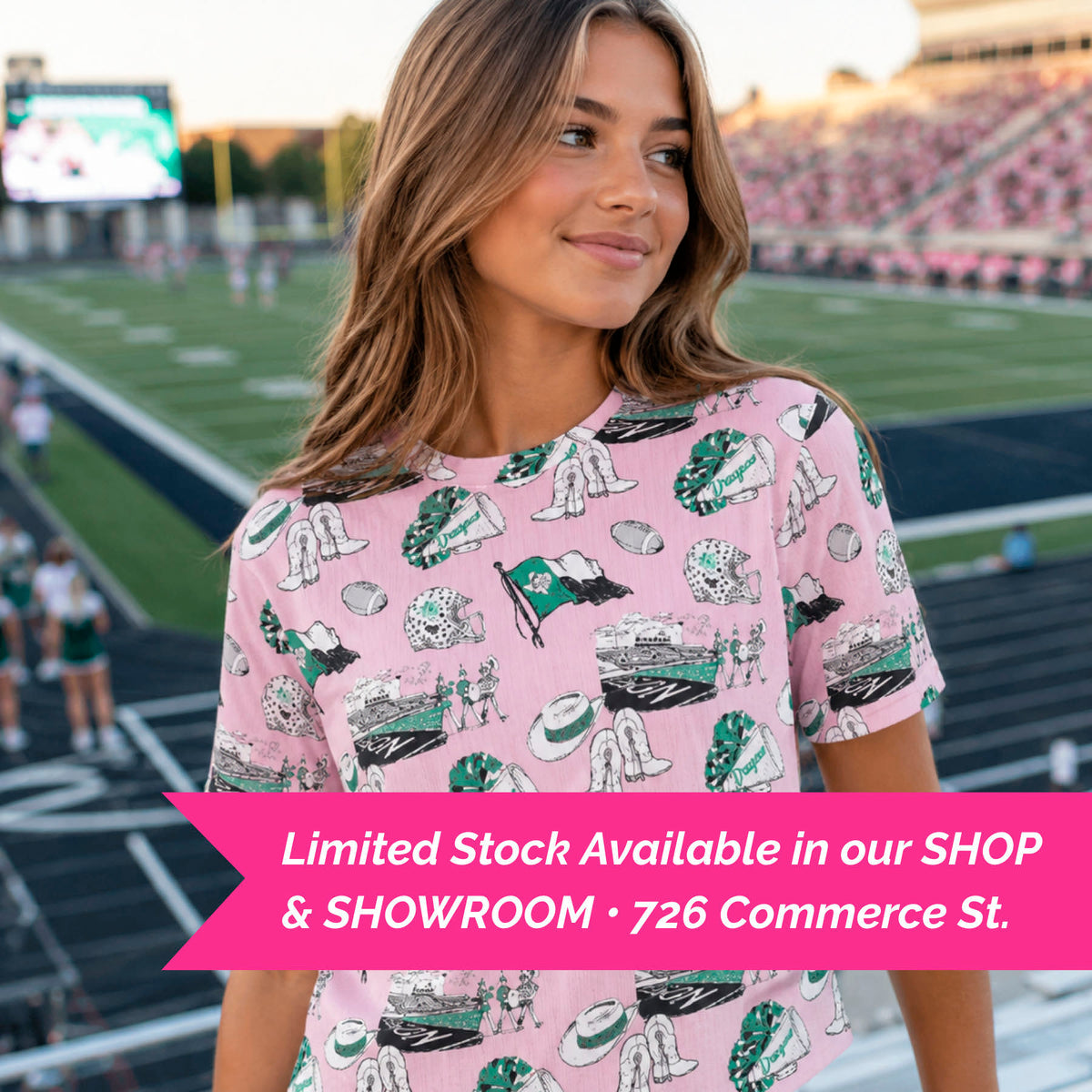 PREORDER Dragon Gameday Pink Toile T