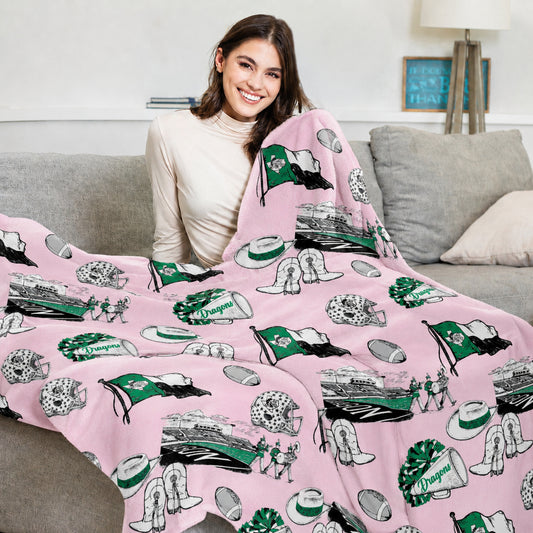 Carroll Gameday Toile Blanket
