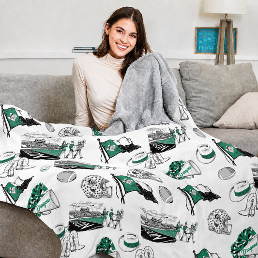 Carroll Gameday Toile Blanket