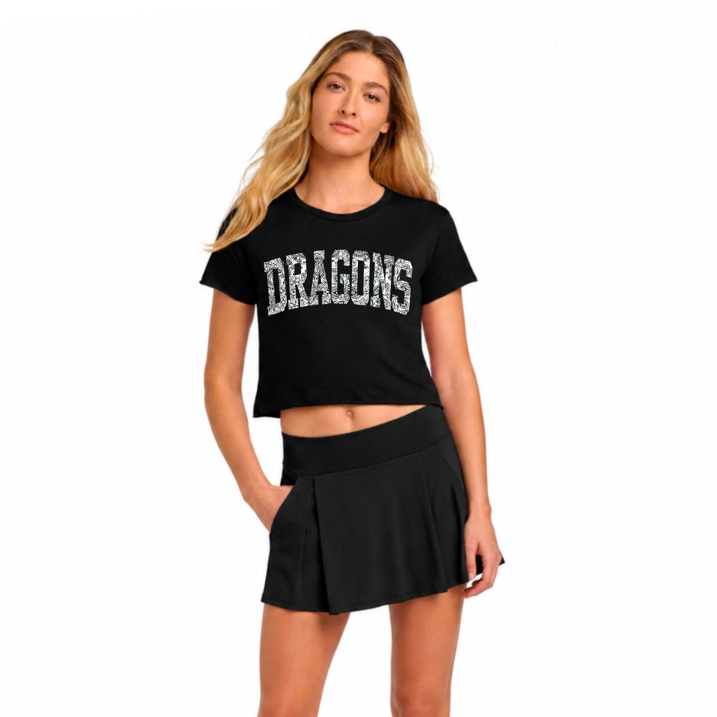 Crop T Dragon Bandana
