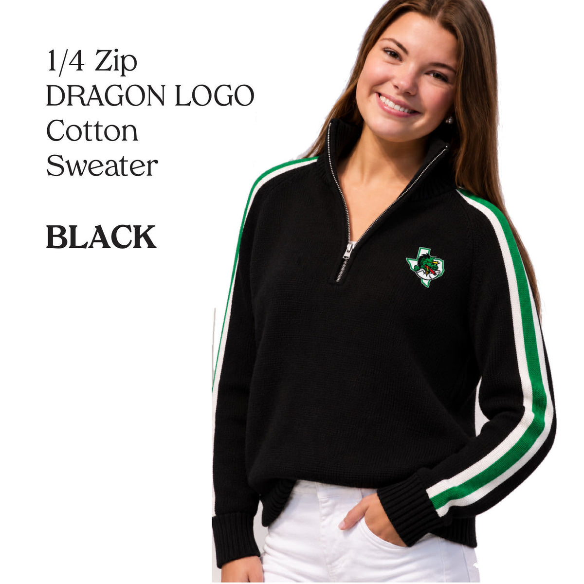 PREORDER Dragon ¼ ZIP Sweater