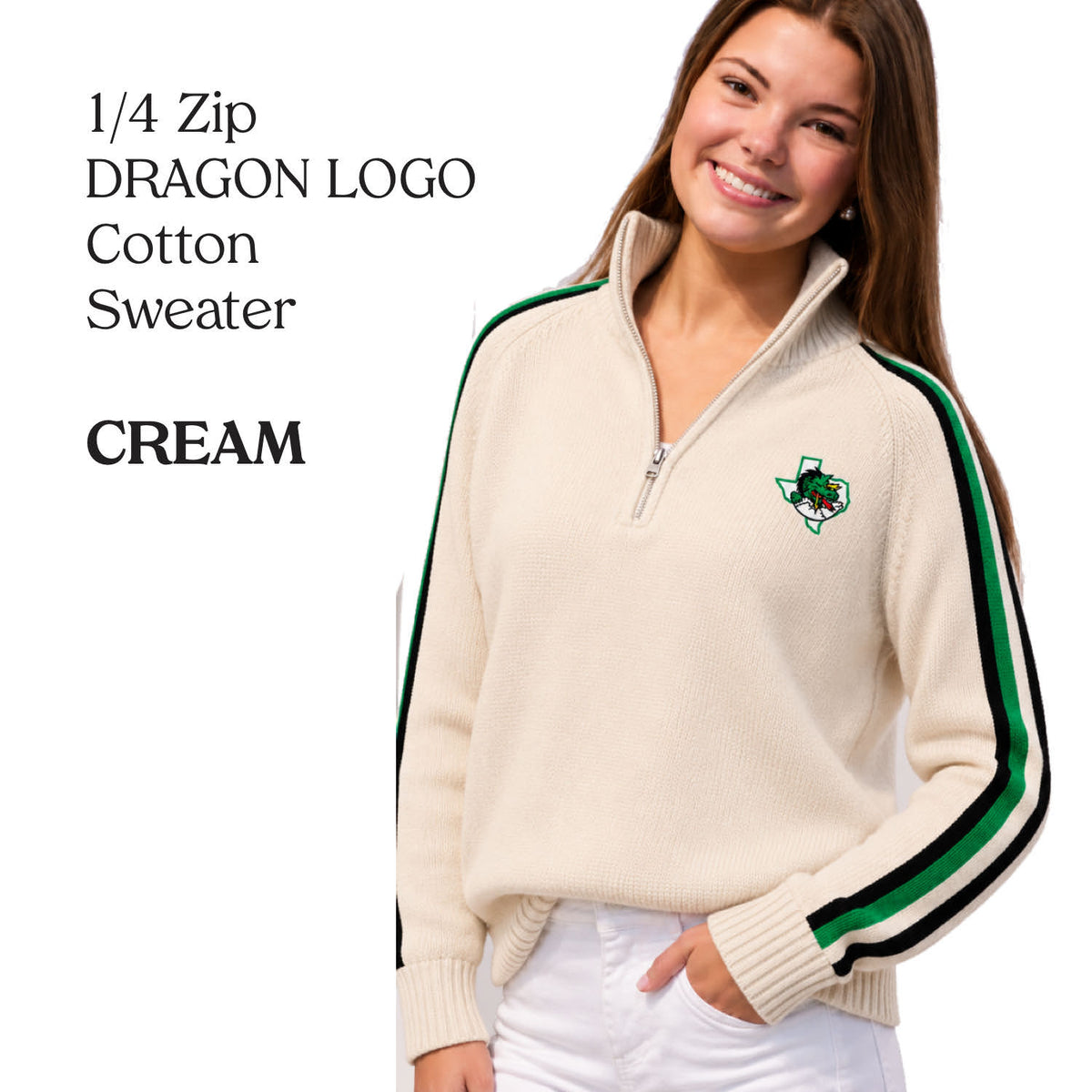 PREORDER Dragon ¼ ZIP Sweater